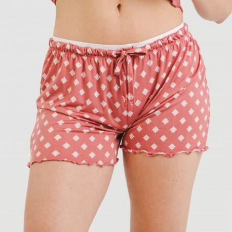 Pijama alças mulher soft Missy marsala