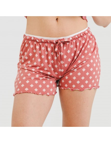 Pijama alças mulher soft Missy marsala