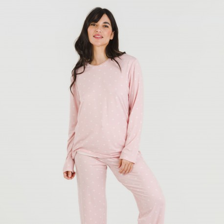 pijama mulher soft Embera rosa palo