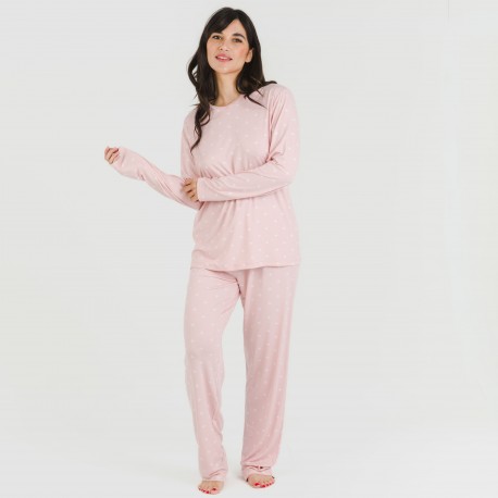 pijama mulher soft Embera rosa palo