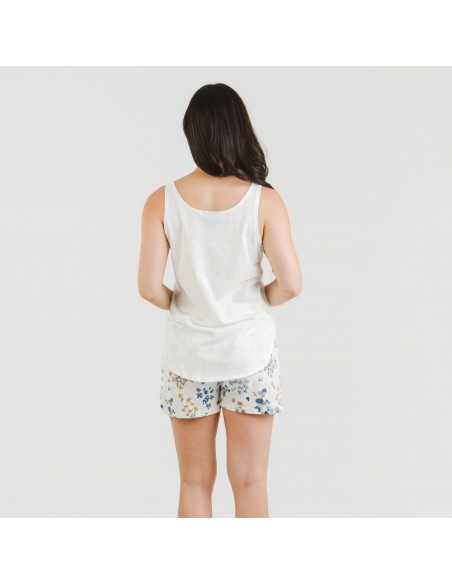 Pijama curto algodão Arauz indigo Pijama curto algodão Arauz indigo