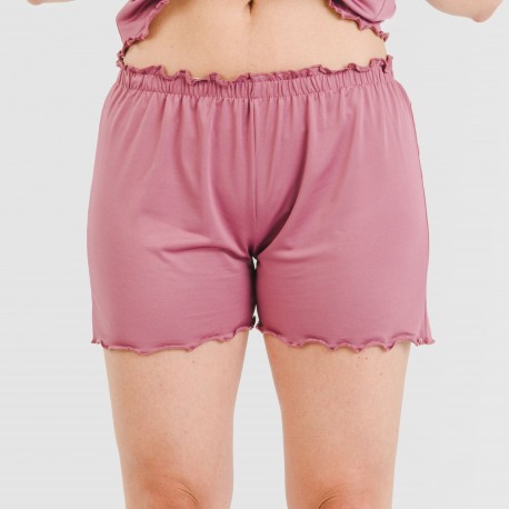 Pijama manga curta mulher soft lisos