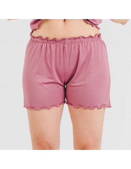 Pijama manga curta mulher soft lisos