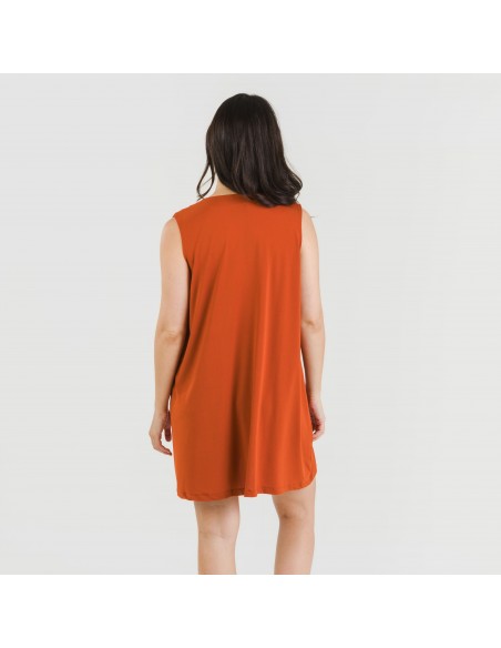 Vestido curto crepe liso Vestido curto crepe liso