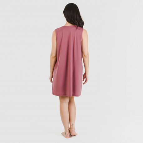 Vestido curto crepe liso