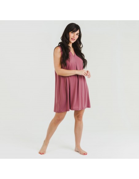 Vestido curto crepe liso Vestido curto crepe liso