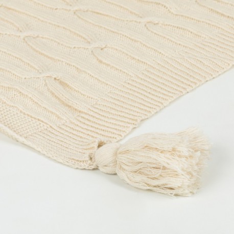 Plaid Ocho com borlas