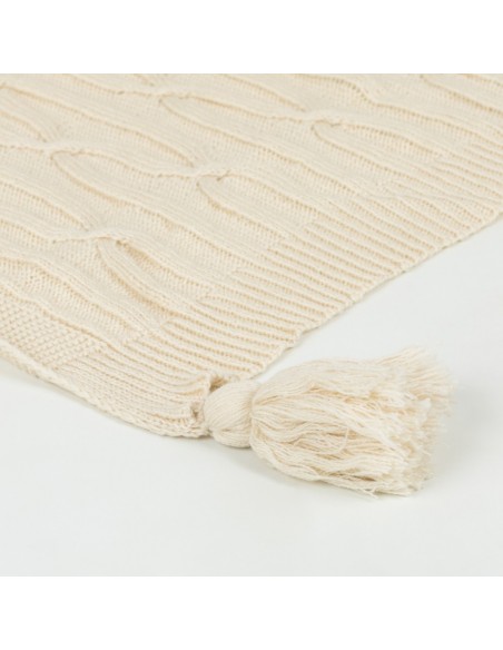 Plaid Ocho com borlas