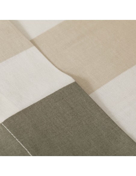 Jogo de lençóis algodão Raya Calcuta verde seco Jogo de lençóis algodão Raya Calcuta verde seco