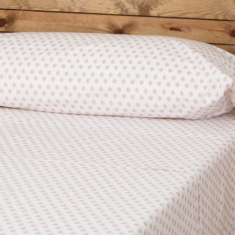 Jogo de lençóis algodão Indolis malva