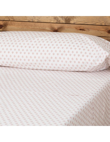 Jogo de lençóis algodão Indolis malva Jogo de lençóis algodão Indolis malva