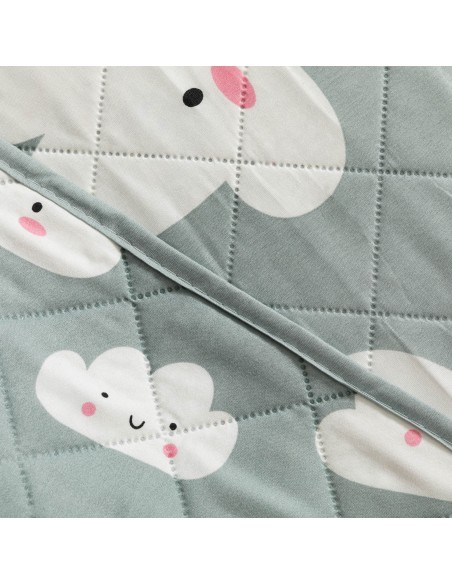 Colcha bouti Habana azul celeste