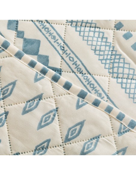 Colcha bouti Zorione azul indigo
