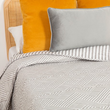 Colcha bouti Oscar cinza