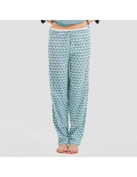 Pijama algodão Alino azul indigo Pijama algodão Alino azul indigo