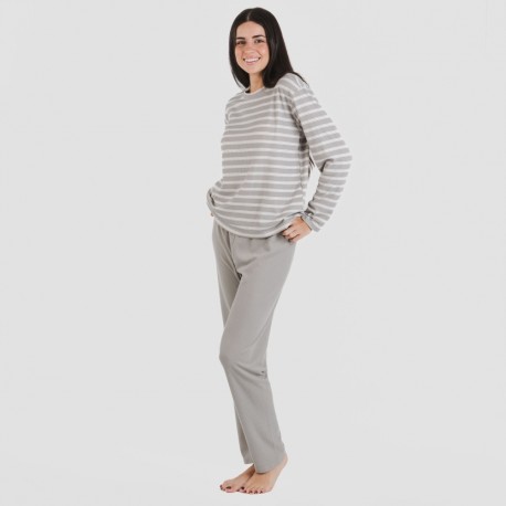 Pijama Canelado Bicolor