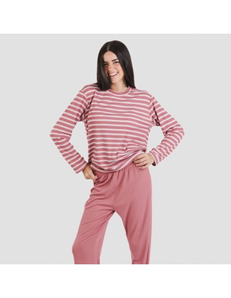 Pijama Canelado Bicolor