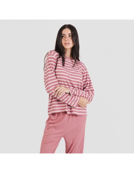 Pijama Canelado Bicolor