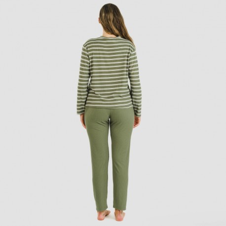 Pijama Canelado Bicolor