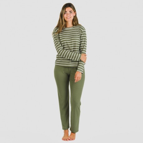 Pijama Canelado Bicolor