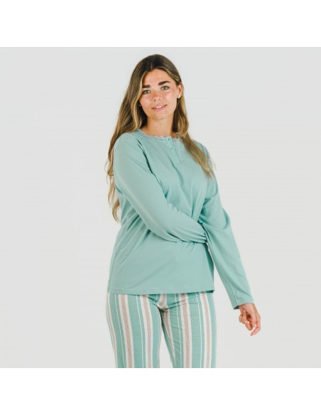 Pijama algodão Raya Galda verde Pijama algodão Raya Galda verde