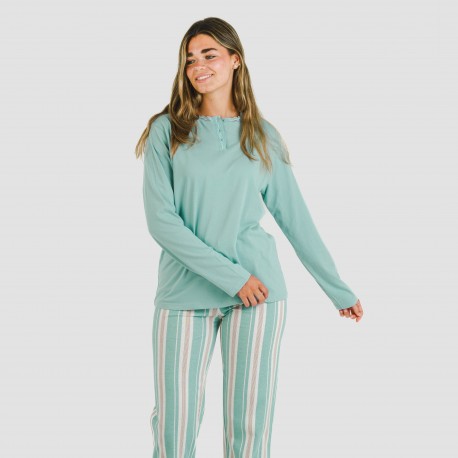 Pijama algodão Raya Galda verde