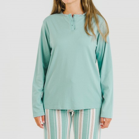 Pijama algodão Raya Galda verde
