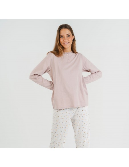 Pijama algodão Isita malva Pijama algodão Isita malva