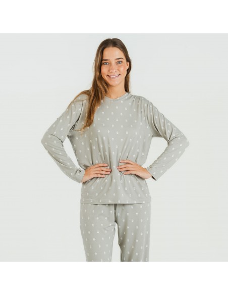 Pijama mulher soft Baby verde caça Pijama mulher soft Baby verde caça