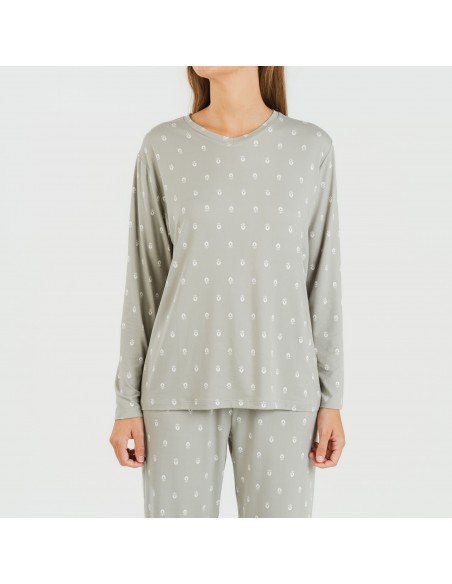 Pijama mulher soft Baby verde caça Pijama mulher soft Baby verde caça