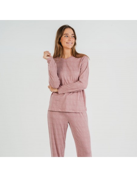Pijama mulher soft Lolenda malva rosa Pijama mulher soft Lolenda malva rosa