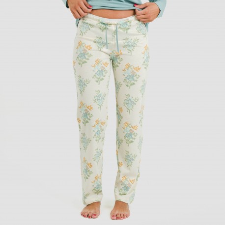 Pijama algodão Lete azul indigo