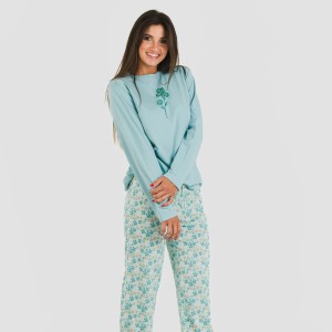 Pijama algodão Martinuca água marinha 2