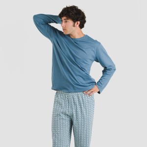 Pijama algodão homem Draft verde menta 2