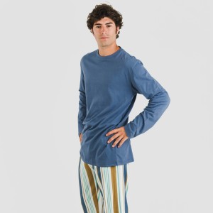 Pijama algodão homem Raya Cap azul 2