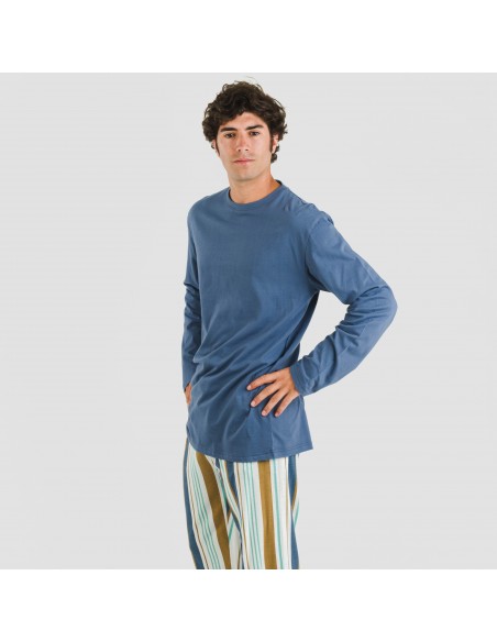 Pijama algodão homem Raya Cap azul
