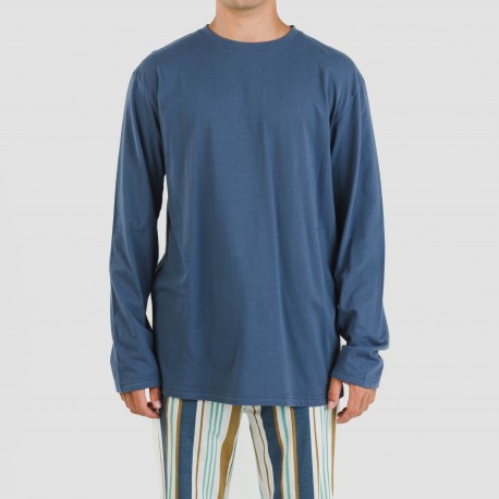 Pijama algodão homem Raya Cap azul