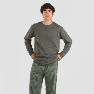 Pijama algodão homem Raya Derek verde escuro 2