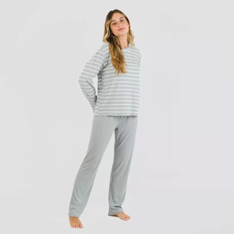 Pijama Canelado Bicolor