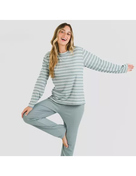 Pijama Canelado Bicolor