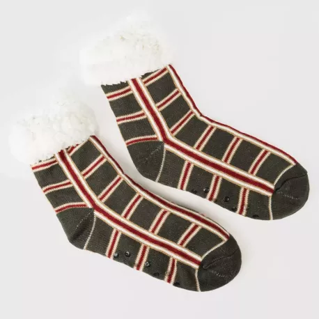 Meias mulher Cuadro Nelby verde caça