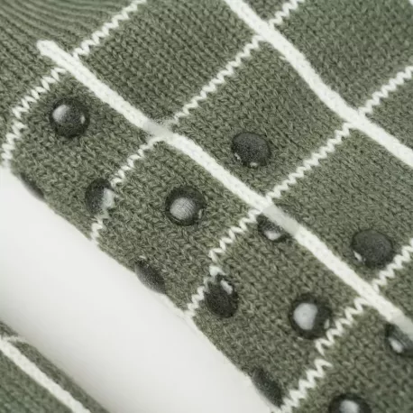 Meias homem Cuadro Pruden verde caça