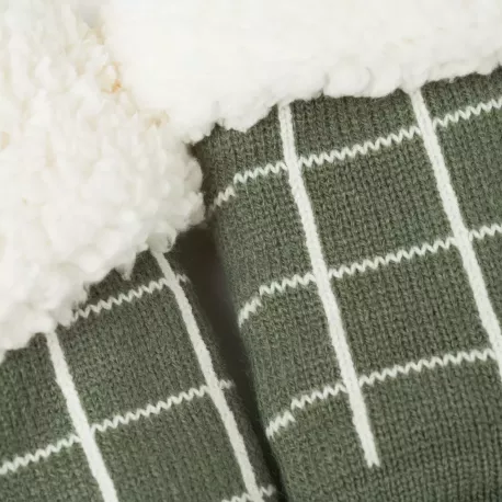 Meias homem Cuadro Pruden verde caça