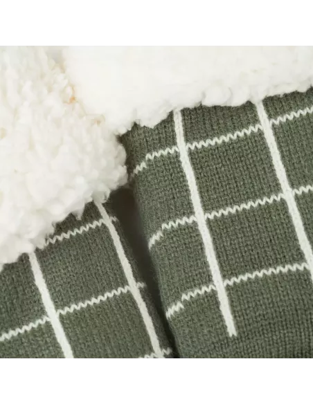 Meias homem Cuadro Pruden verde caça