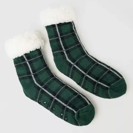 Meias homem Cuadro Ruz azul marinho