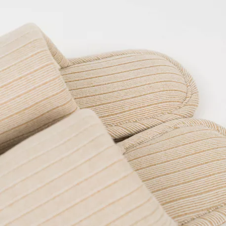 Chinelos canelados raya ancha lisos