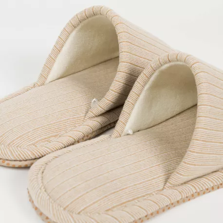 Chinelos canelados raya ancha lisos