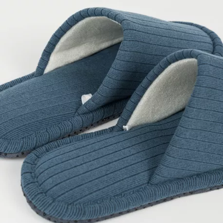 Chinelos canelados raya ancha lisos