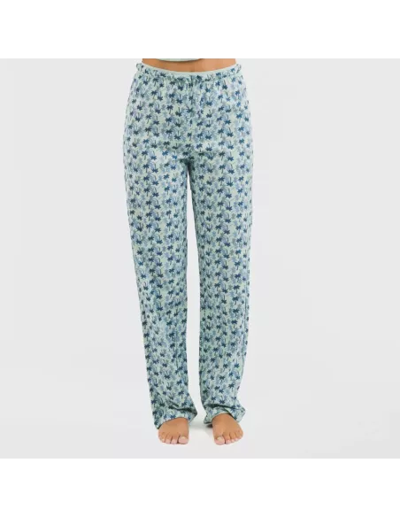 Pijama algodão Gaia verde tiffany Pijama algodão Gaia verde tiffany