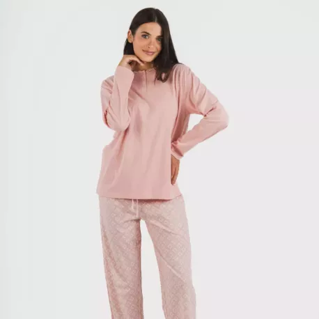 Pijama algodão Checo rosa